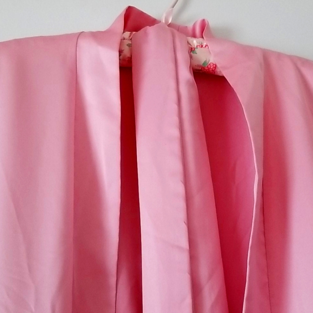 Misses full length satin  dressing gown robe